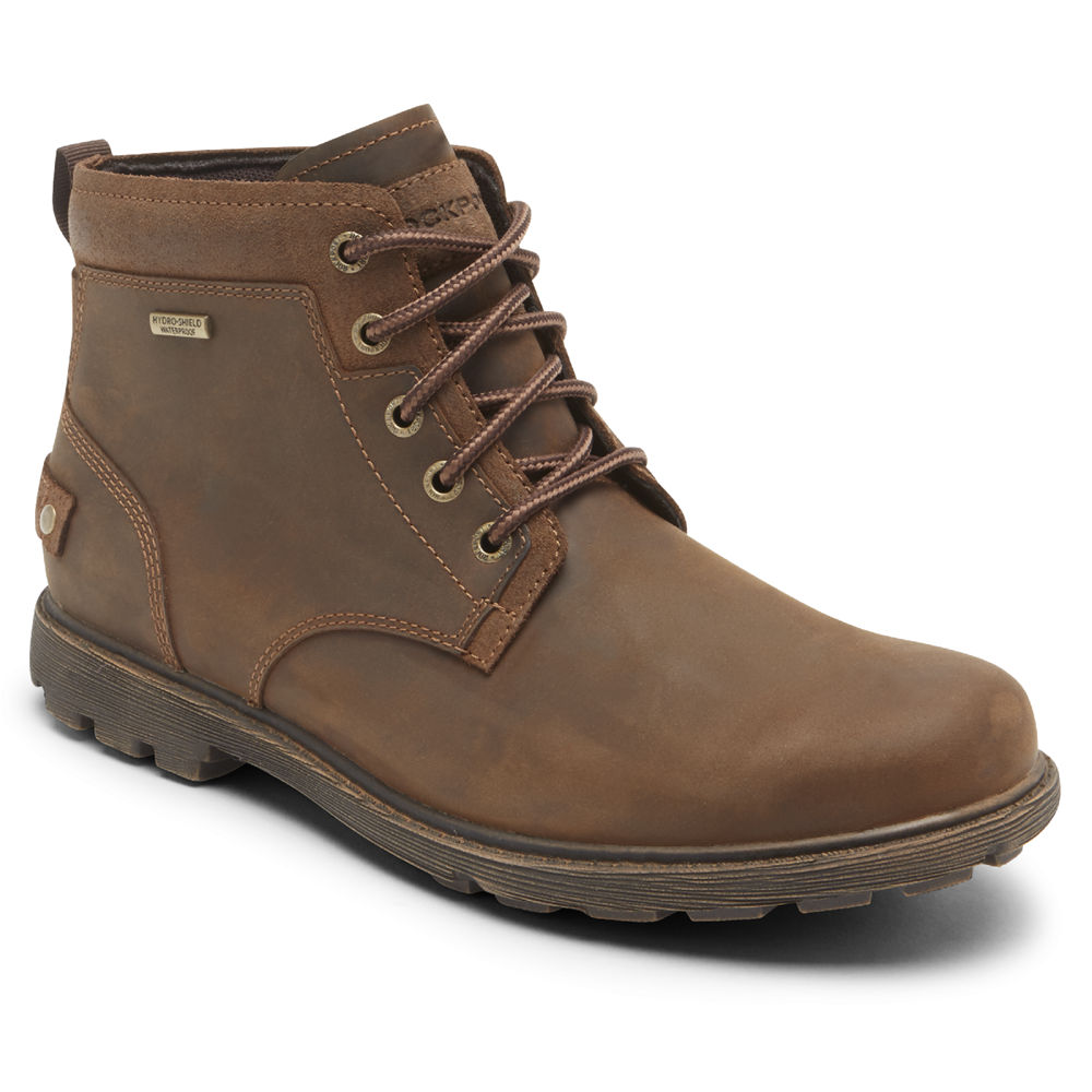 Rockport Mens Boots Brown - Rugged Bucks 2 Chukka - UK 937-UNASRL